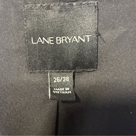 Lane Bryant Black and White Floral Faux Leather Jacket, Size 26/28 - Picture 8 of 11